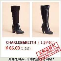 天品网：超出理性范围了 CHARLES&KEITH长靴全部66/69元 满100减20