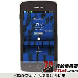 京东：SHARP夏普SH831T电信3G手机399元包邮 裸眼3D 人脸识别 800W像素