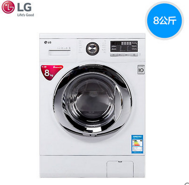 聚   LG  全自动DD变频智能8公斤滚筒洗衣机