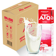 西班牙 进口牛奶ATO艾多(超高温灭菌处理脱脂纯牛奶 1L*6整箱装
