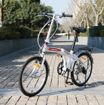 永久 20寸7速高碳钢弓背折叠自行车 